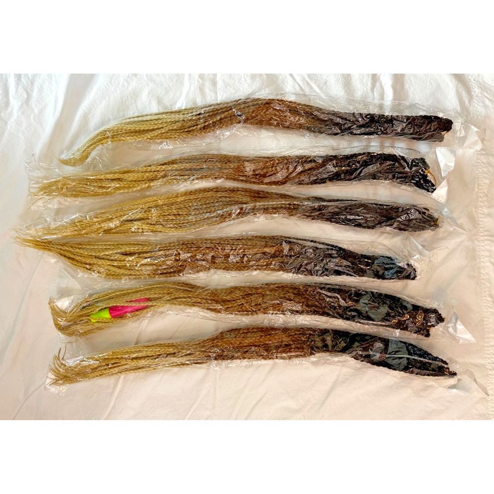 24" Synthetic Crochet Box Braids Ombre Color Braiding Hair Extensions Set 6
